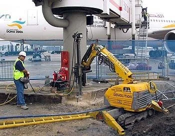 Rock Drilling at Gatwick Airport